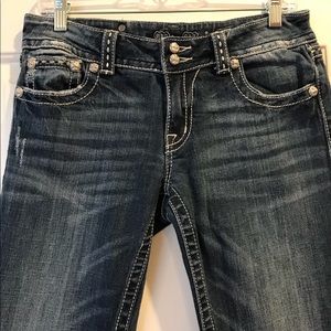 Miss Me Distressed Bootcut Jeans